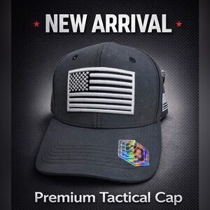 Patriotic Gray Tactical Cap
